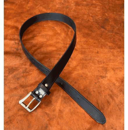 Läderbälte Svart 30mm Läderbälte Svart 30mm